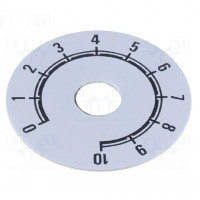 Scale; Range: 1  to  6; 48x42mm; Øhole: 10mm; aluminium