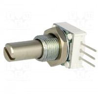 Potentiometer: shaft; single turn; 10kΩ; 500mW; ±20%; linear