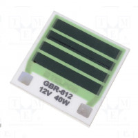 Resistor: thick film; heating; glued; 2.6kΩ; 20W; soldering pads