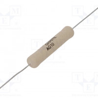 Resistor: wire-wound; ceramic; 390mΩ; 10W; ±5%; 50ppm/°C; audio