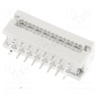 Card edge; PIN: 22; soldering; for panel mounting,for cable; 307