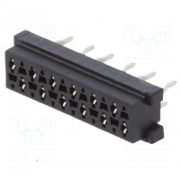 Wire-board; plug; male; PIN: 20; IDC; for ribbon cable; 30V; 1A