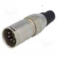 Socket; XLR; male; PIN: 3; straight; turned contacts; soldering