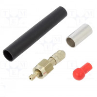 Connector: fiber optic; plug; FSMA; for cable; clamp; POF 2,2mm