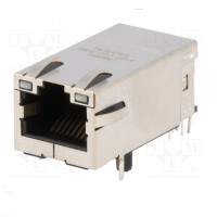 Socket; RJ11; PIN: 6; Cat: 3; unshielded,low profile; gold-plated