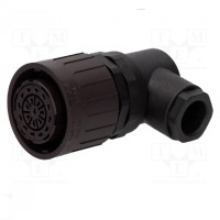 Connector: circular; plug; PIN: 7; male; cables; ECOMATE (C016)