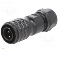Plug; SP21; female; PIN: 5(2+3); IP68; 7~12mm; 5A,30A; soldering