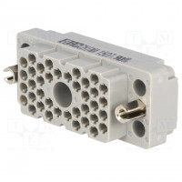 Connector: rectangular; socket; hermaphrodite; Mat: polycarbonate