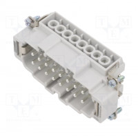 Connector: HDC; male + female; 230V; 10A; PIN: 4; Layout: 3+PE; HDC
