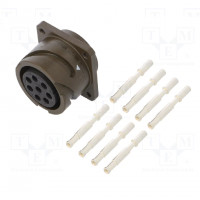 Connector: military; size 10SL; VG95234; plug; male; PIN: 2; olive
