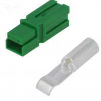 Plug/socket; DC supply; male + female; PIN: 6; soldering; yellow