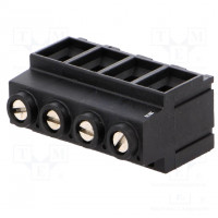 PCB terminal block; angled 90°; 3.5mm; ways: 3; on PCBs; 1mm2; 12A