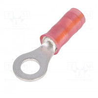 Tip: ring; M8; Ø: 8.5mm; 10mm2; crimped; for cable; insulated; tinned