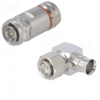 Coupler; for cable; straight; 4.3-10 socket,both sides