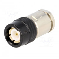Connector: C; plug; male; silver plated; Insulation: PTFE; 50Ω; 10mm