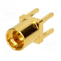Plug; MCX; male; straight; 50Ω; RG178(A,B); soldering,crimped; PTFE