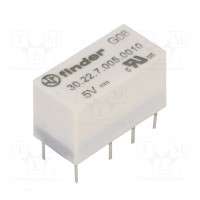 Relay: electromagnetic; DPDT; Ucoil: 24VAC; 5A; 5A/250VAC; 5A/30VDC