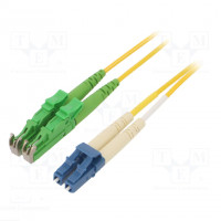 Fiber patch cord; E2/APC,FC/UPC; 3m; Optical fiber: 9/125um; Gold