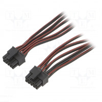 Cable; Mini-Fit Jr; female; PIN: 8; Len: 0.5m; 6A; Insulation: PVC