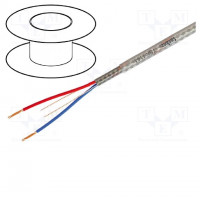 Wire: headset; stranded; 1x0,06mm2; black; Package: 50m; Øcable: 2mm