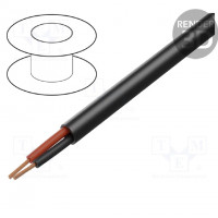 Wire: loudspeaker cable; 2x0,14mm2; stranded; Cu; black,red; PVC