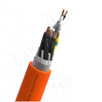 Wire: servo drive; TOPSERV®121; 4G4mm2 + 2x(2x1)mm2; orange; Cu