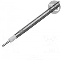 Wire: coaxial; solid; CCS; PVC; white; 20m; Øcable: 7.2mm