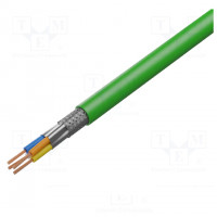 Wire; HELUKAT® PROFInet A; PROFINET; 5e; solid; Cu; 2x2x22AWG; PVC