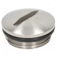 Stopper; PG9; IP68; Mat: stainless steel; V-INOX-NBR; Thread: PG
