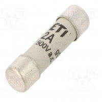 Fuse: fuse; gG,time-lag; 1A; 500VAC; cylindrical,industrial
