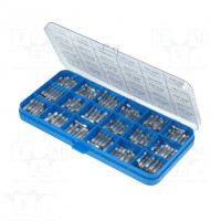 Fuse: fuse; glass; quick blow; Range of val: 315mA to 10A; 120pcs.