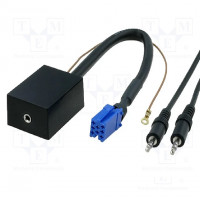AUX interface; Jack 3.5mm socket; Ford; Features: volume control