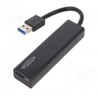 USB to Fast Ethernet adapter; USB 3.0; RJ45 socket,USB A plug