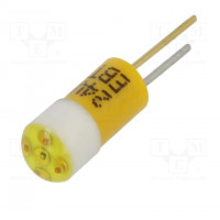 Indicator: LED; BA15D,T20; red; plastic; 24VAC; 24VDC; -20 to 60°C