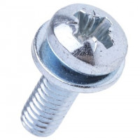 Bulong Pake Đầu Tròn - Lông Đền Phẳng Thép 4.6 M5x16