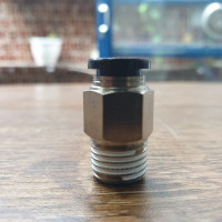 Đầu Nối Khí Thẳng Ren Ngoài OD8 mm - PT1/4 Đen Airtac PC802D