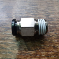 Đầu Nối Khí Thẳng Ren Ngoài Phi 8 mm - PT1/4 Đen Airtac PC802D