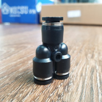 Đầu Nối Khí Chữ Y Phi 6 mm Đen Airtac PY6D