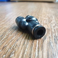 Đầu Nối Khí Chữ Y Phi 6 mm Đen Airtac PY6D