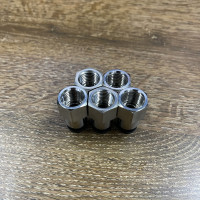 Đầu Nối Khí Thẳng Ren Trong Phi 8 mm - PT1/4 Đen Airtac PCF802D