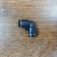 Đầu Nối Khí Cong Phi 6 mm Đen Airtac PV6D