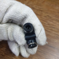 Đầu Nối Khí Cong Phi 6 mm Đen Airtac PV6D