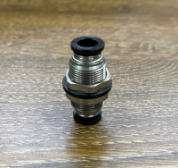 Đầu Nối Hơi 2 Đầu Siết Thành Phi 8 mm - M16 Đen Airtac PM8D