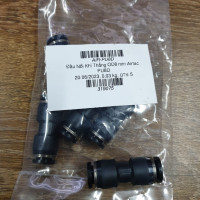 Đầu Nối Khí Thẳng Phi 8 mm Đen Airtac PU8D