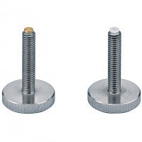 Knurled Knobs With Pad - (Polyacetal Pad) - Coarse NOOSP3-6