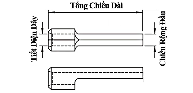 Đầu Cosse Pin Đặc Trần 10 mm2 KST PTNB10-12_drawing