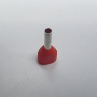 Đầu Cosse Pin Đôi Bọc Nhựa 2x1.5mm2 KST Đỏ TE1518