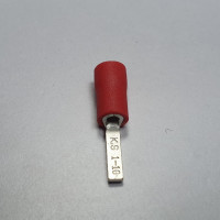 Đầu Cosse Pin Dẹp Cách Điện 0.5-1.5 mm2 KST DBV1-10 Màu Đỏ