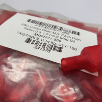 Đầu Cosse Ghim Đực Cách Điện Toàn Phần Nylon 0.5-1.5 mm2 KST Màu Đỏ MDFNY1-250