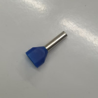 Đầu Cosse Pin Đôi Bọc Nhựa 2x2.5mm2 KST Xanh Dương TE2512